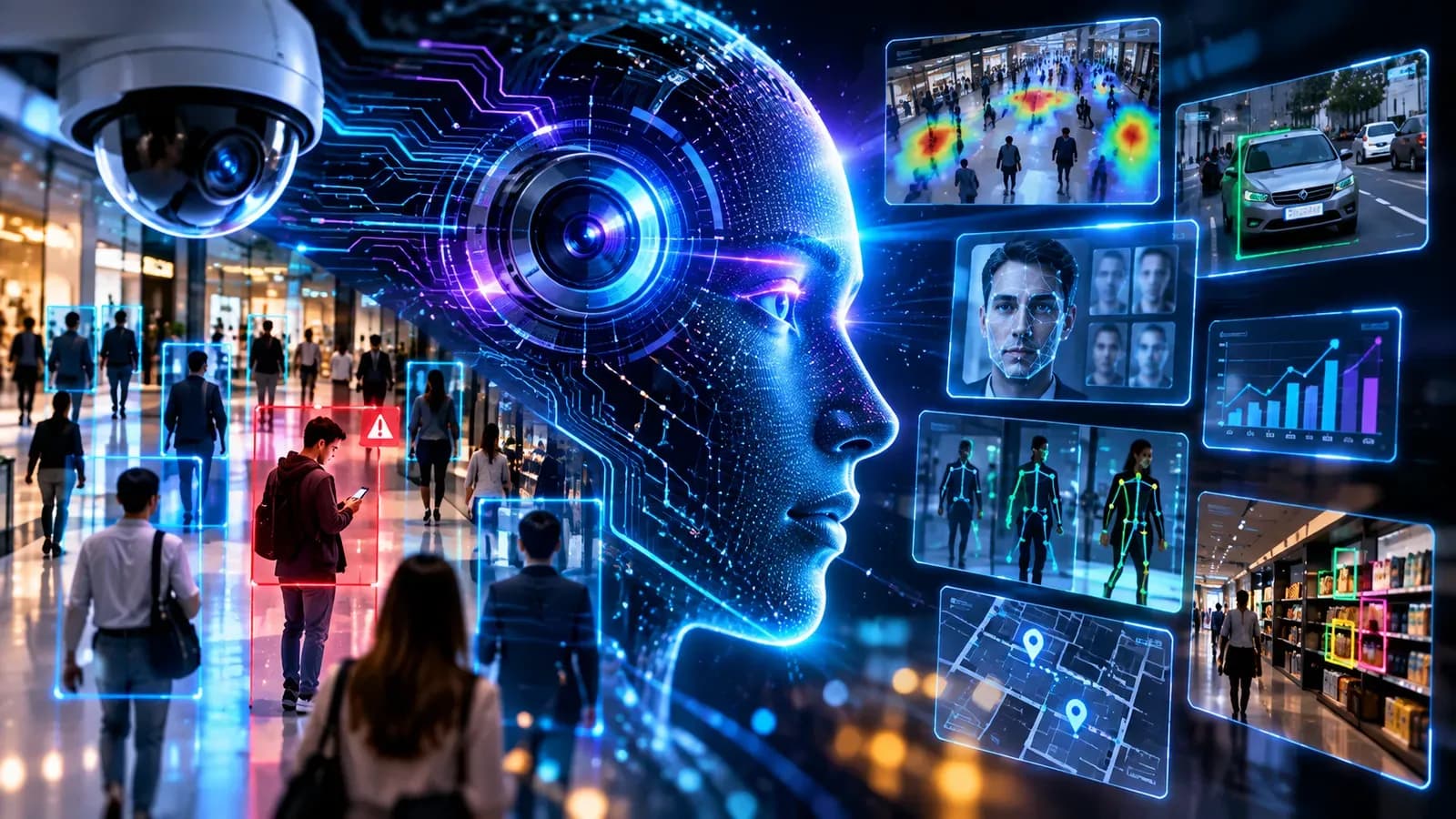 Une IA relie les flux des caméras, les parcours et les indicateurs pour anticiper les tendances